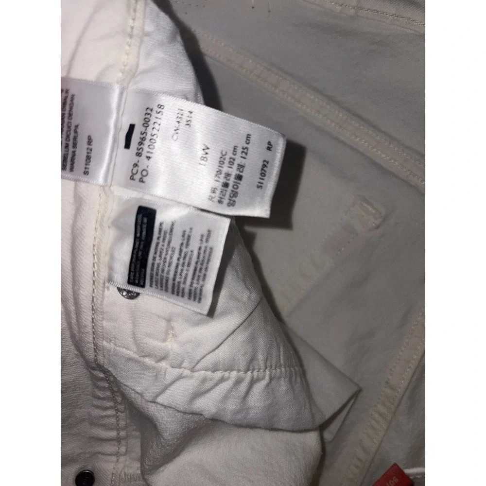 levis 501 shorts white‎ button fly nwt 18w